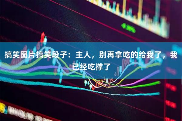 搞笑图片搞笑段子：主人，别再拿吃的给我了，我已经吃撑了